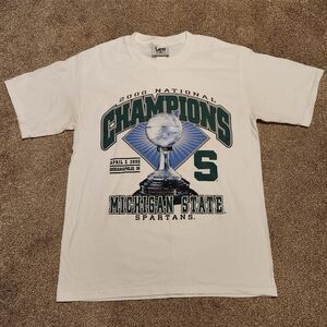 Vintage Rare Michigan State Spartans 2000 National Championship T-Shirt Size Med